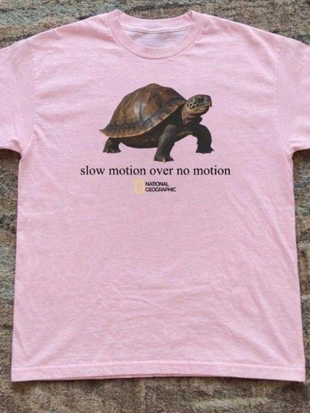 Gildan Pink Short Sleeve Tee with Turtle Graphic